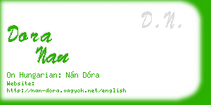 dora nan business card